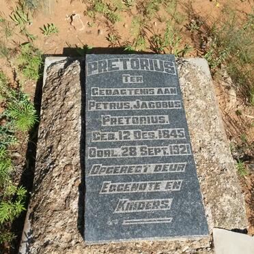 PRETORIUS Petrus Jacobus 1845-1921