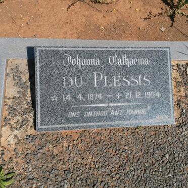 PLESSIS Johanna Catharina, du 1874-1954