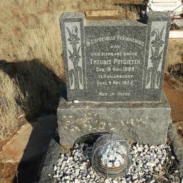POTGIETER Theunis 1889-1925