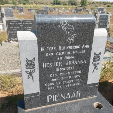 PIENAAR Hester Johanna nee BOSHOFF 1908-1977