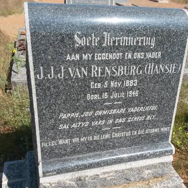 RENSBURG J.J.J., van 1883-1946