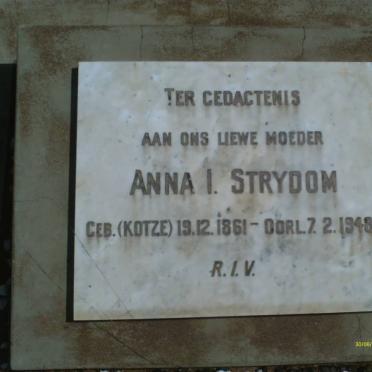 STRYDOM Anna I. nee KOTZE 1861-1948