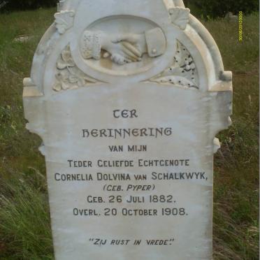 SCHALKWYK Cornelia Dolvina, van nee PYPER 1882-1908