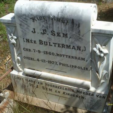 SEM J.J. nee BULTERMAN 1860-1927