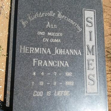 SIMES Hermina Johanna Francina 1912-1993