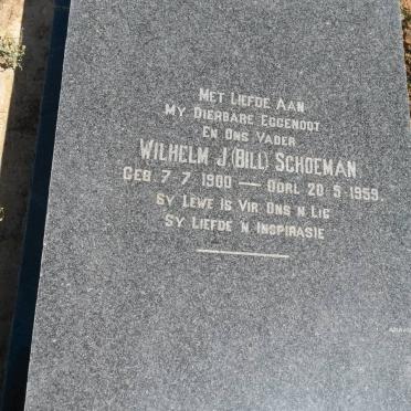 SCHOEMAN Wilhelm J. 1900-1959