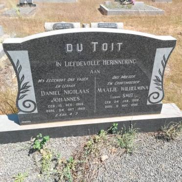 TOIT Daniel Nicolaas Johannes, du 1905-1968 &amp; Maatje Wilhelmina SMIT 1908-1995