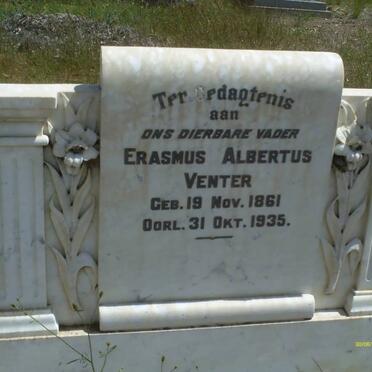 VENTER Erasmus Albertus 1861-1935