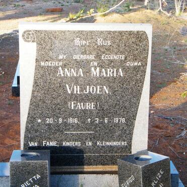 VILJOEN Anna Maria nee FAURE 1916-1978