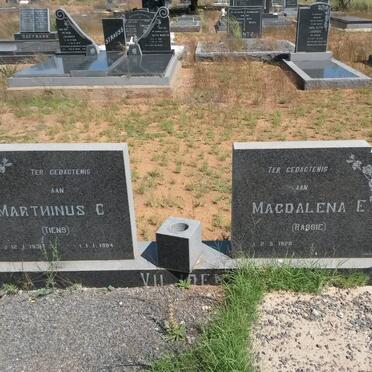 VILJOEN Marthinus C. 1931-1984 &amp; Magdalena E. 1926-