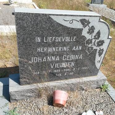 VILJOEN Johanna Gedina 1925-1987