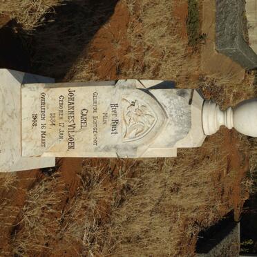 VILJOEN Carel Johannes 1884-1908
