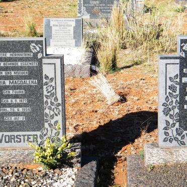 VORSTER Jan Lodewicus 1879-1973 &amp; Maria Magdalena FOURIE 1877-1958