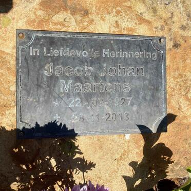 MAARTENS Jacob Johan 1927-2013