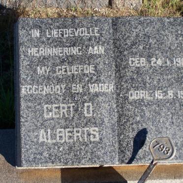 ALBERTS Gert D. 1909-1959
