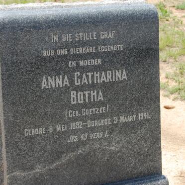 BOTHA Anna Catharina nee COETZEE 1892-1941