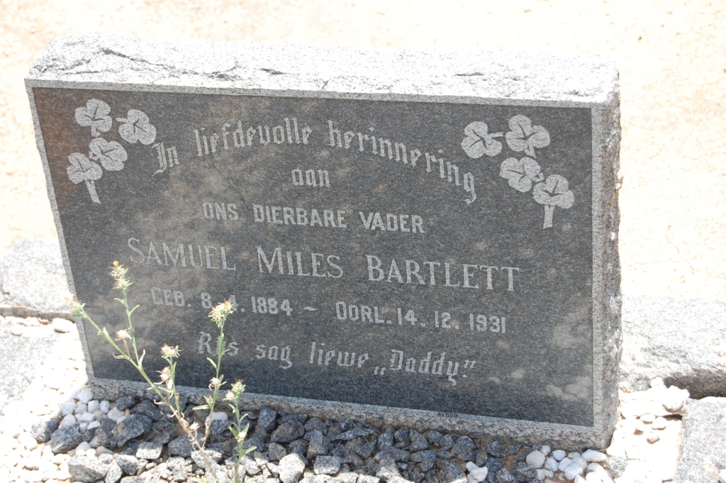 BARTLETT Samuel Miles 1884-1931