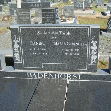 BADENHORST Daniel 1905-1979 &amp; Maria Cornelia 1910-1978