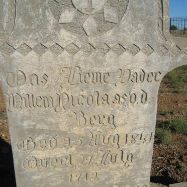 BERG Willem Nicolaas, v.d. 1841-1912