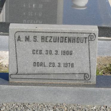 BEZUIDENHOUT A.M.S. 1906-1978