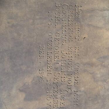 BOTHA Cornelus Johanis Ingenas 1841-1902