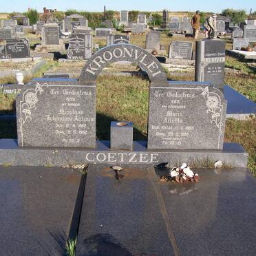 COETZEE Nicolaas Johannes Antonie 1882-1962 &amp; Maria Aletta KOTZE 1888-1959