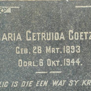 COETZEE Maria Gertruida 1893-1944