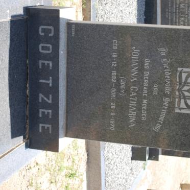 COETZEE Johanna Catharina 1892-1970