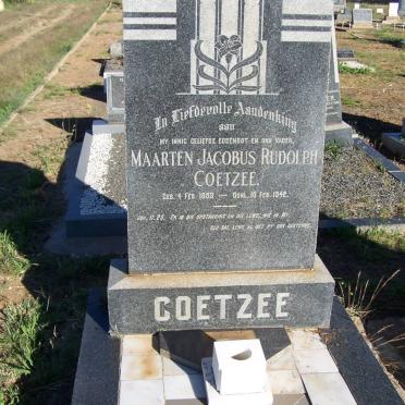 COETZEE Maarten Jacobus Rudolph 1893-1942