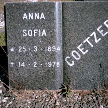 COETZER Anna Sofia 1894-1978