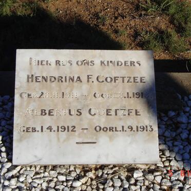 COETZEE Hendrina F. 1911-1918 :: COETZEE Albertus 1912-1913