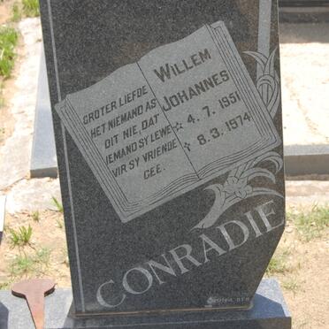 CONRADIE Willem Johannes 1951-1974