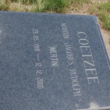 COETZEE Martin Jacobus Rudolph 1918-2000