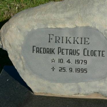 CLOETE Fredrik Petrus 1979-1995