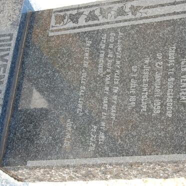 DUVENAGE Febe nee VENTER 1898-1941