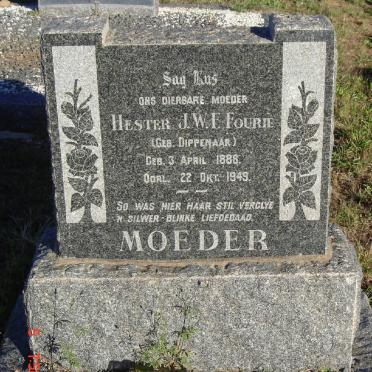 FOURIE Hester J.W.E. nee DIPPENAAR 1888-1949