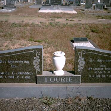FOURIE Samuel C. Johannes 1906-1985 &amp; Maria M. 1914-1973