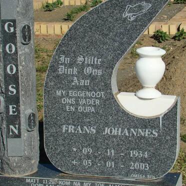 GOOSEN Frans Johannes 1934-2003