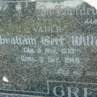 GREYLING Abraham Gert Willem 1873-1946 &amp; Heila Johanna 1878-1938