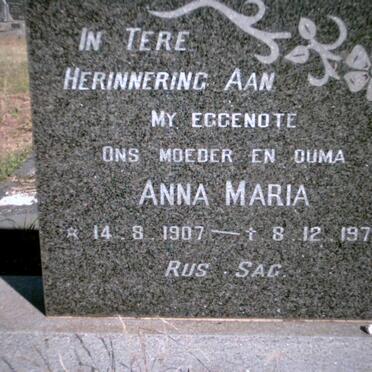 HEFER Anna Maria 1907-1979