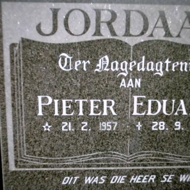JORDAAN Pieter Eduard 1957-1986