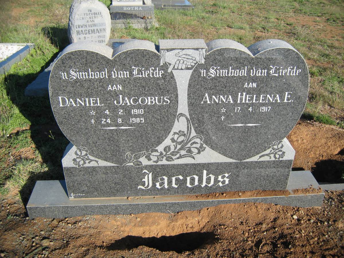 JACOBS Daniel Jacobus 1910-1985 &amp; Anna Helena E. 1917-