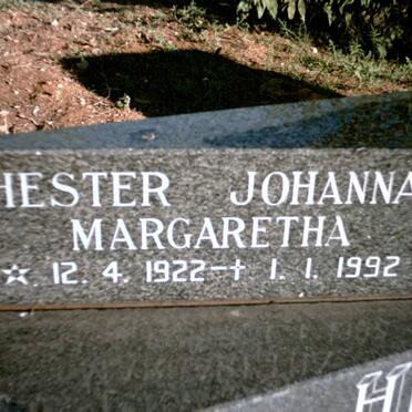 JAGER Hester Johanna Margaretha, de 1922-1992