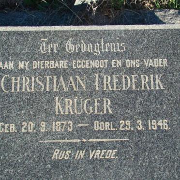 KRÜGER Christiaan Frederik 1873-1946
