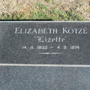KOTZÉ Elizabeth 1955-1974