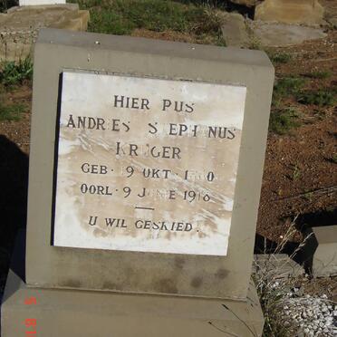 KRUGER Andries Stephanus 1860-1918