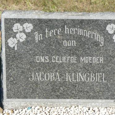 KLINGBIEL Jacoba