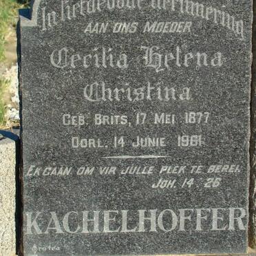 KACHELHOFFER Cecilia Helena Christina 1877-1961