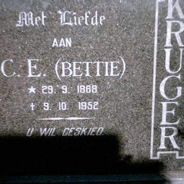 KRUGER C.E. 1868-1952