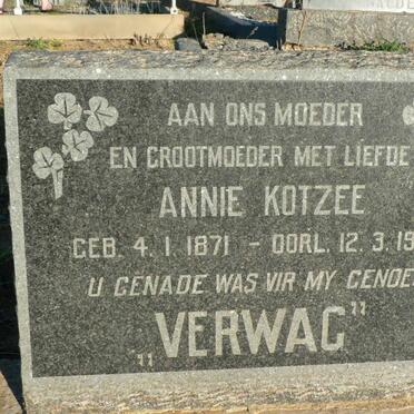 KOTZEE Annie 1871-1959